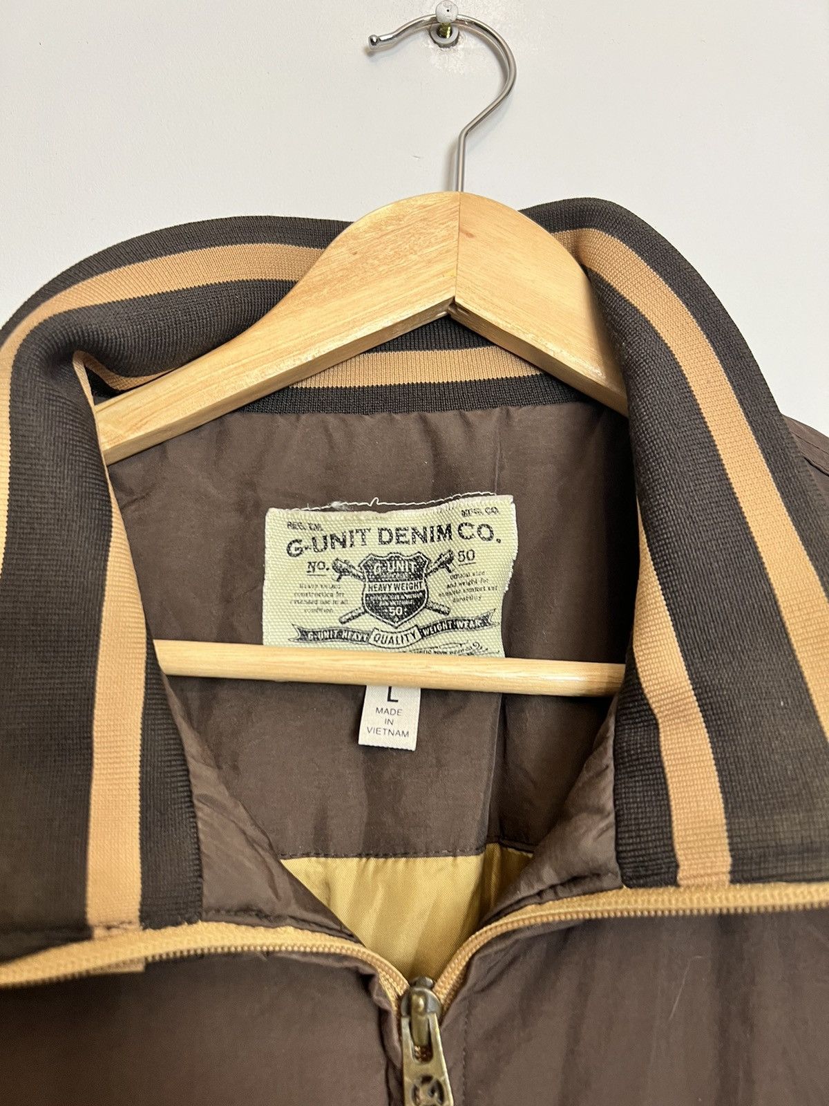 G-Unit Rare Vintage G-Unit Logo Brown Bomber Jacket Rap Hip Hop Size US L / EU 52-54 / 3 - 4 Thumbnail