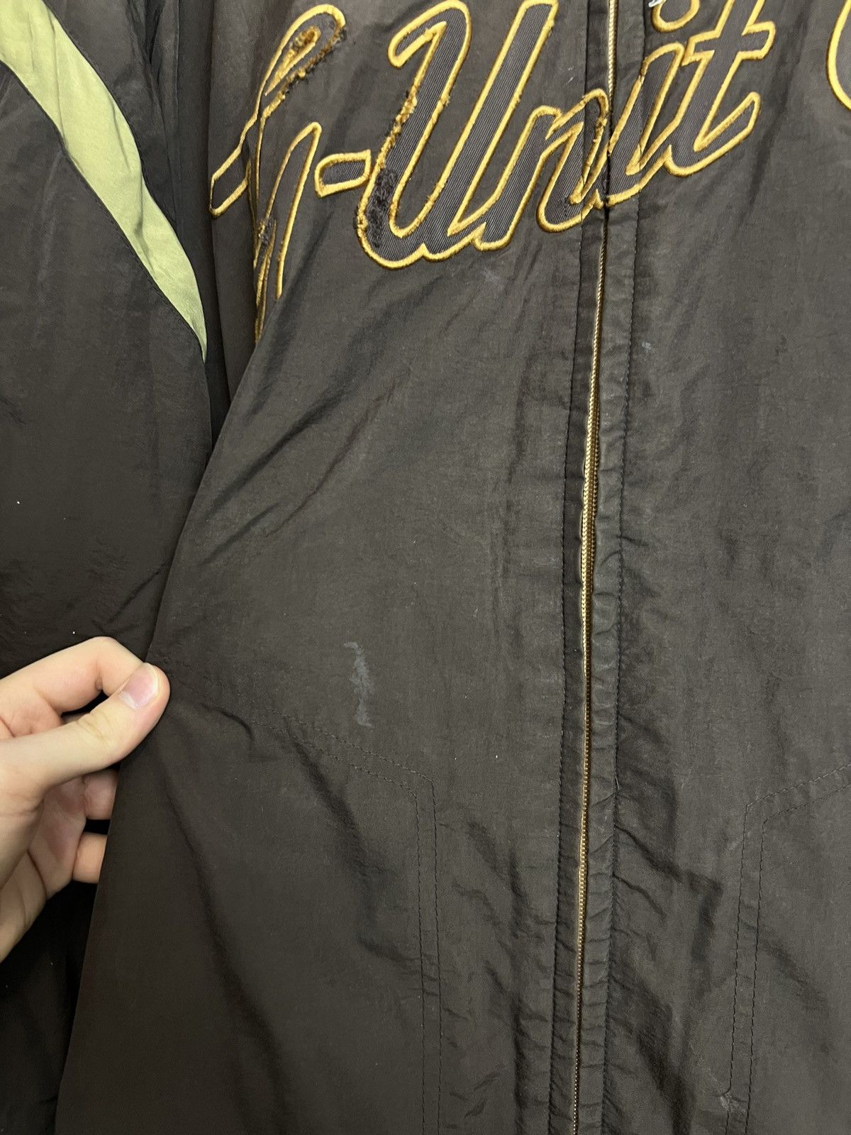G-Unit Rare Vintage G-Unit Logo Brown Bomber Jacket Rap Hip Hop Size US L / EU 52-54 / 3 - 7 Thumbnail