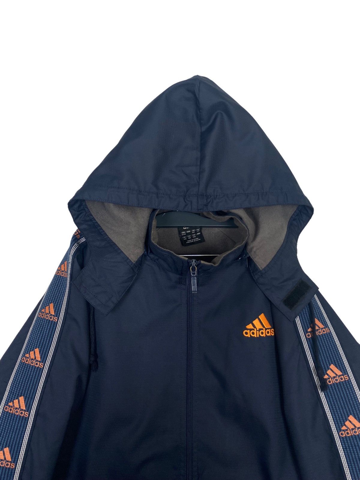 Adidas Rare‼️Adidas Side Tape Multilogo Hoodie Jacket Boys Size Size US M / EU 48-50 / 2 - 2 Thumbnail