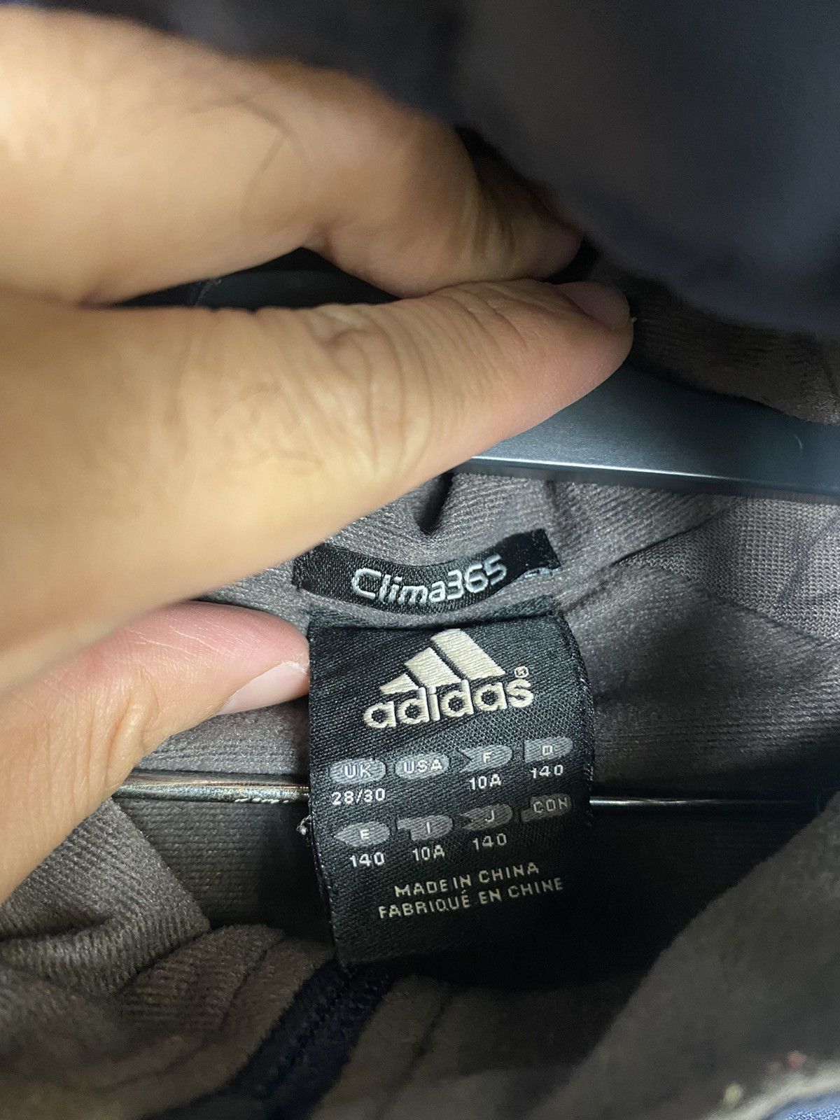 Adidas Rare‼️Adidas Side Tape Multilogo Hoodie Jacket Boys Size Size US M / EU 48-50 / 2 - 3 Thumbnail