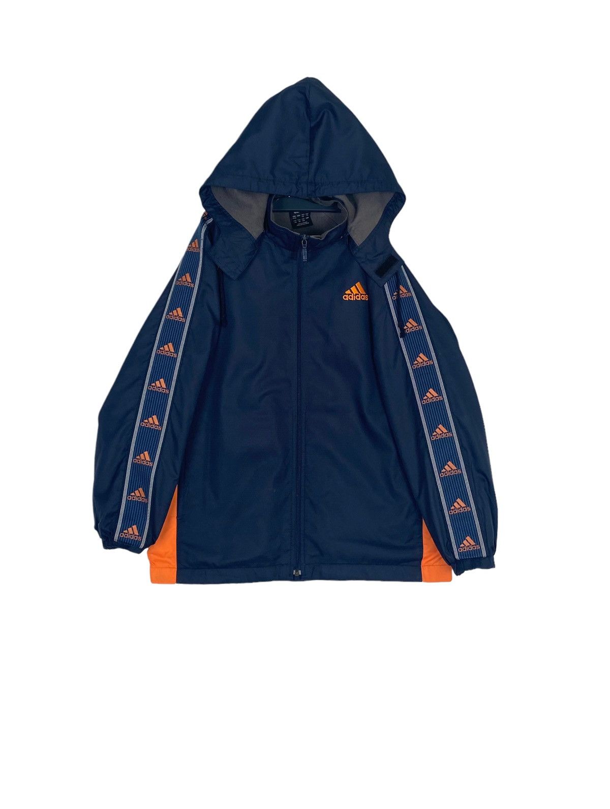 Pigment Wash Logo Head Raglan Hoodie - Navy/Green - XL/XXL