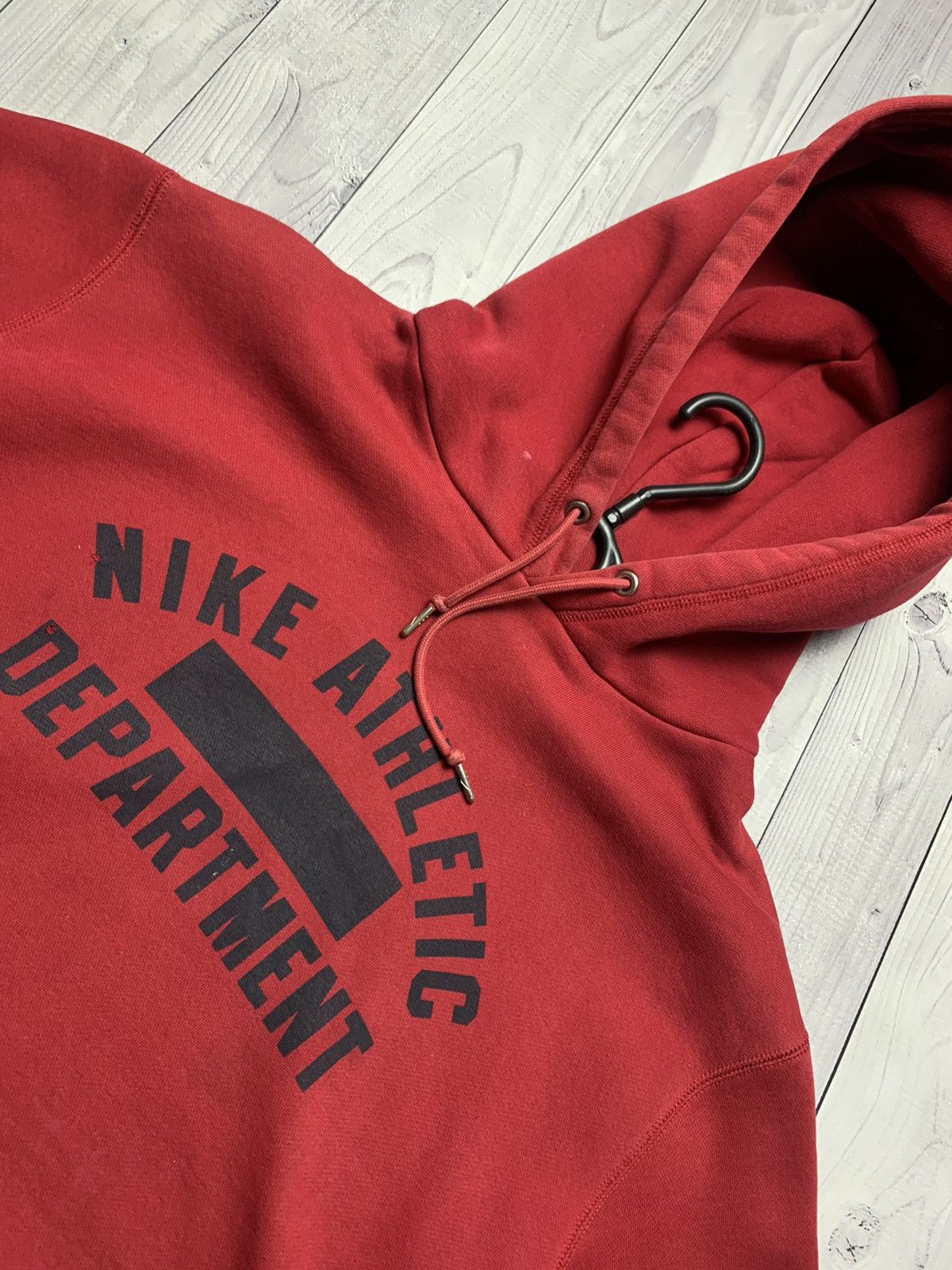 Nike × Vintage Vintage Hoodie Nike big logo red Size US L / EU 52-54 / 3 - 5 Thumbnail