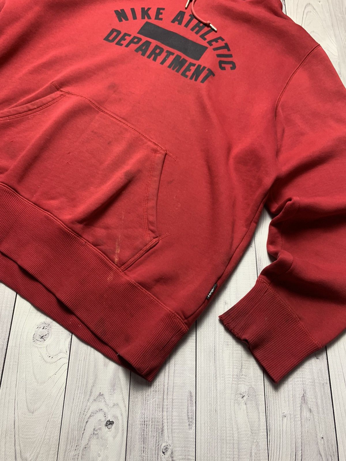 Nike × Vintage Vintage Hoodie Nike big logo red Size US L / EU 52-54 / 3 - 2 Thumbnail