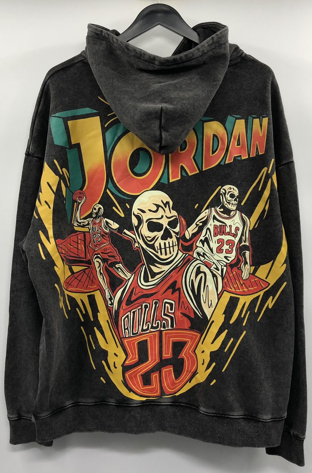 Other Just Brand Co. Just a Jordan Skull Hoodie Vintage Gray Size US XL / EU 56 / 4 - 11 Thumbnail
