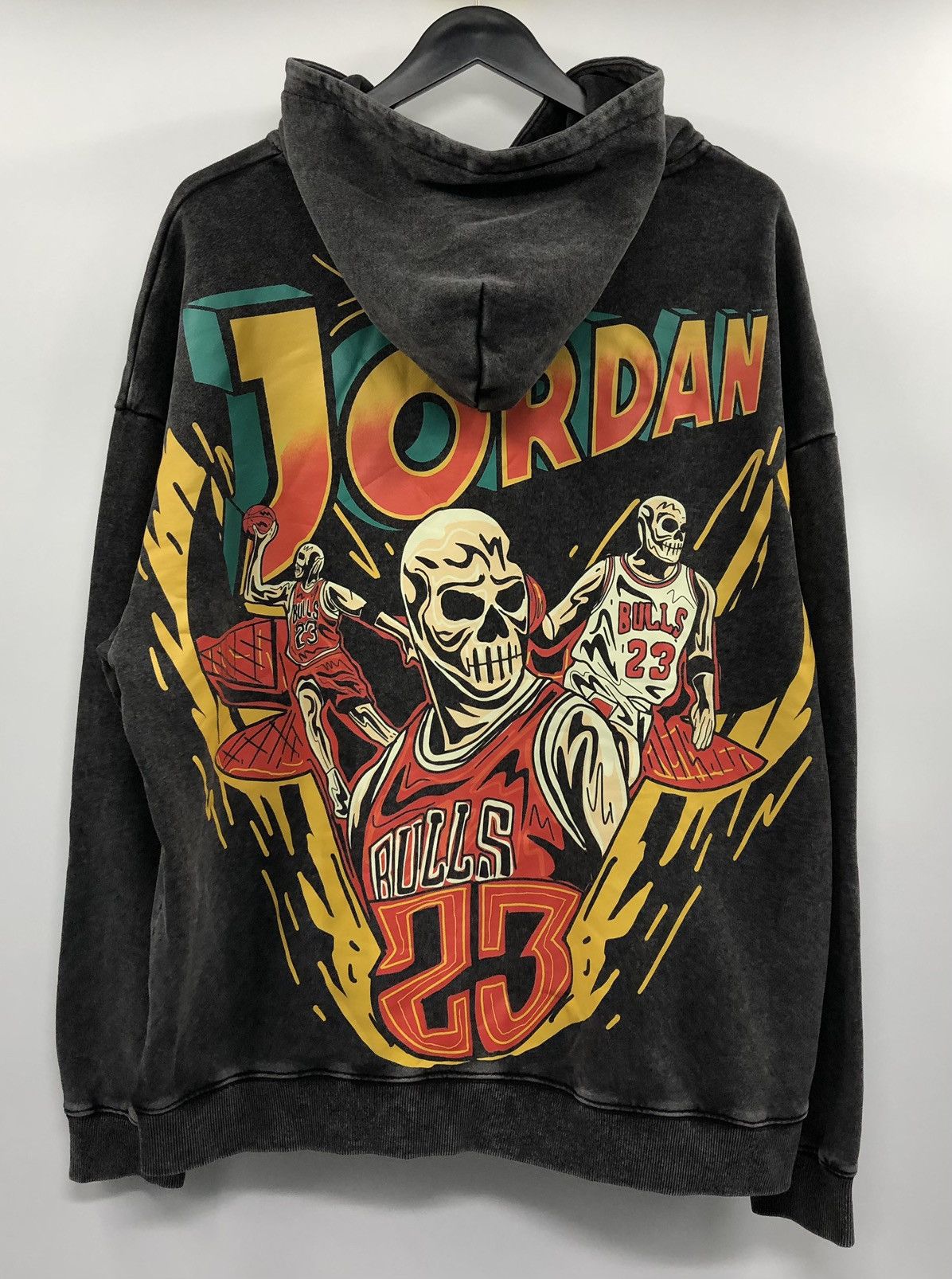 Other Just Brand Co. Just a Jordan Skull Hoodie Vintage Gray Size US XL / EU 56 / 4 - 1 Thumbnail