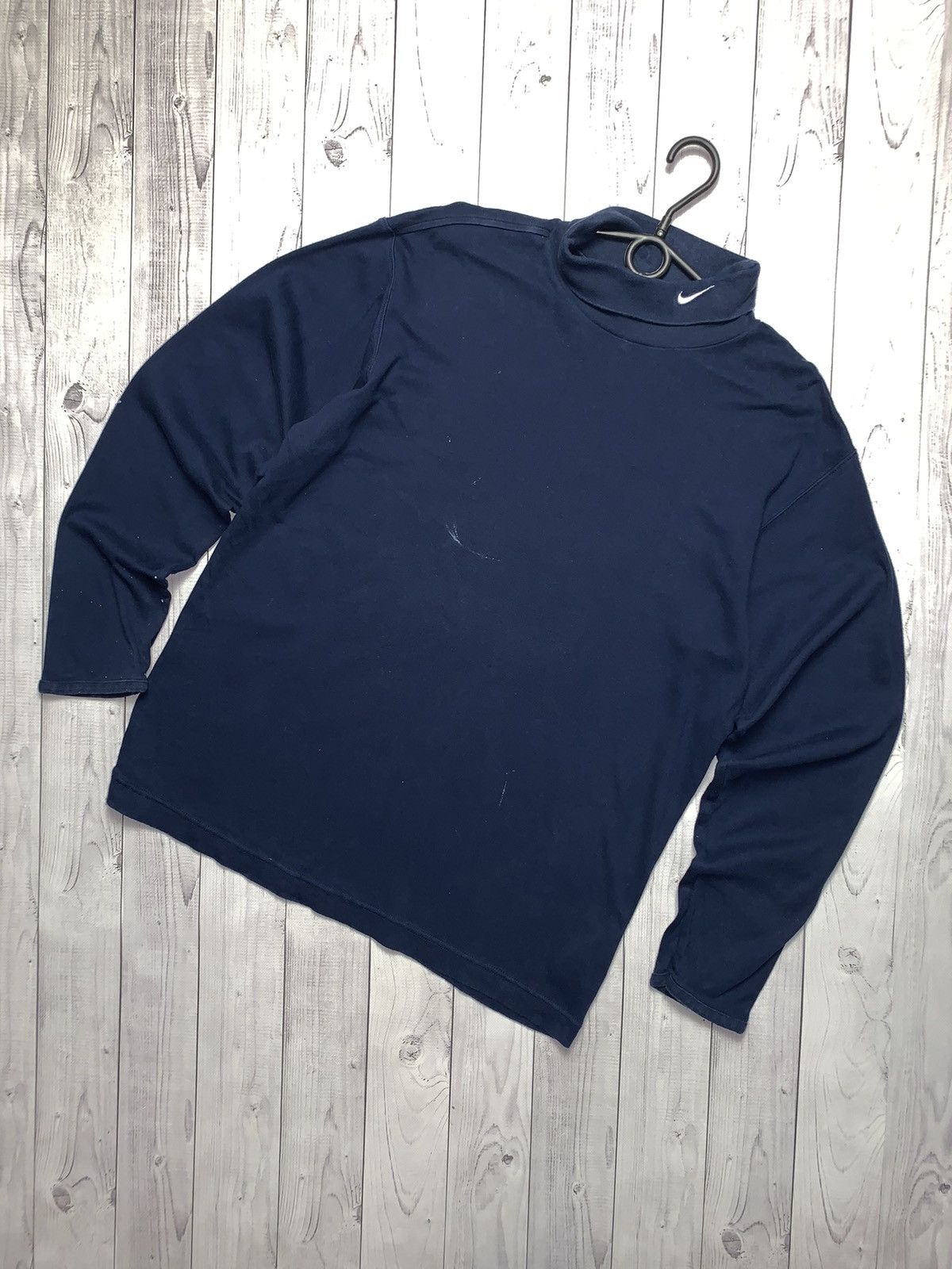 Nike × Vintage Vintage Nike turtleneck logo distressed size M logo Size US M / EU 48-50 / 2 - 1 Thumbnail