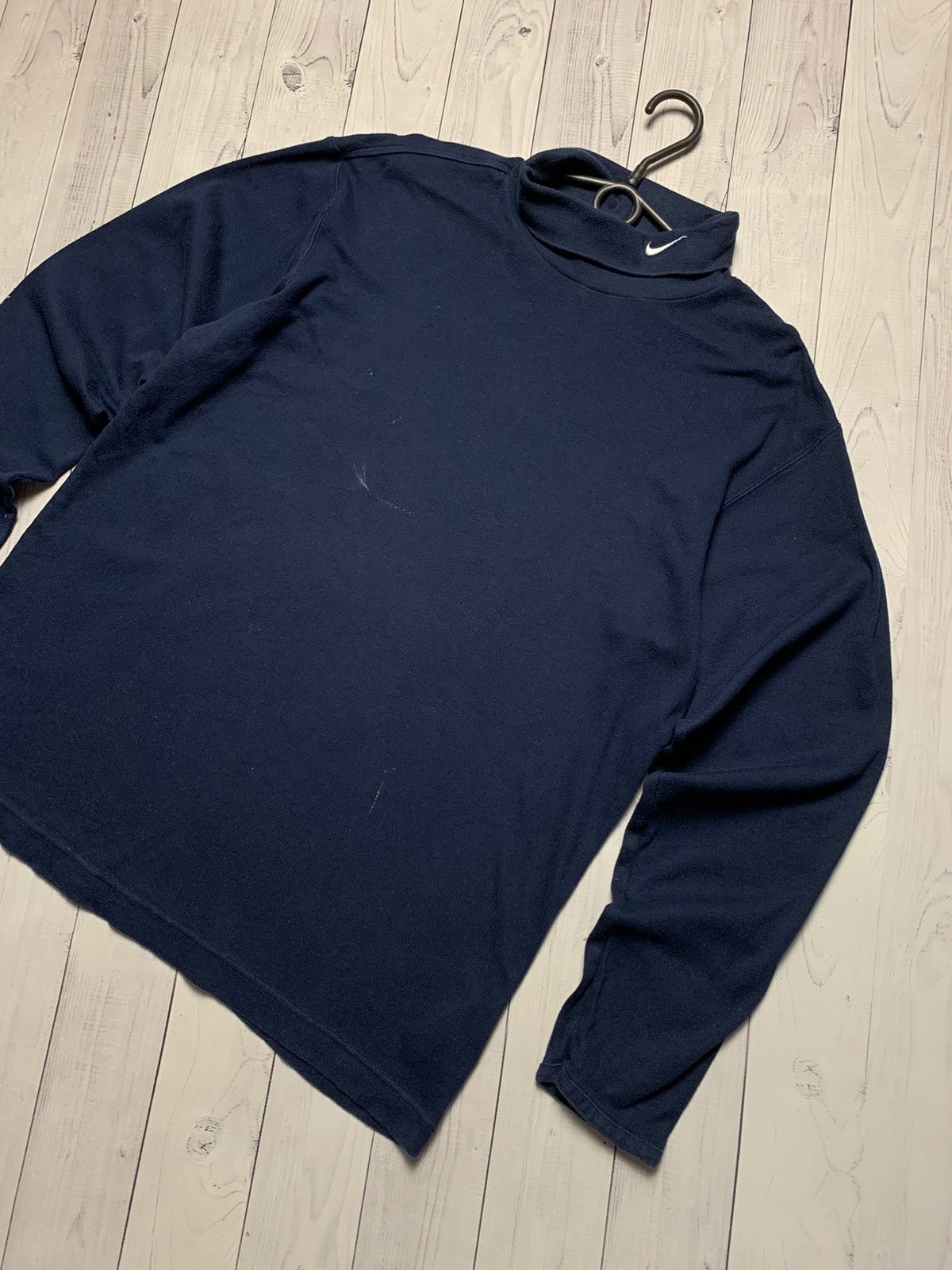 Nike × Vintage Vintage Nike turtleneck logo distressed size M logo Size US M / EU 48-50 / 2 - 2 Thumbnail