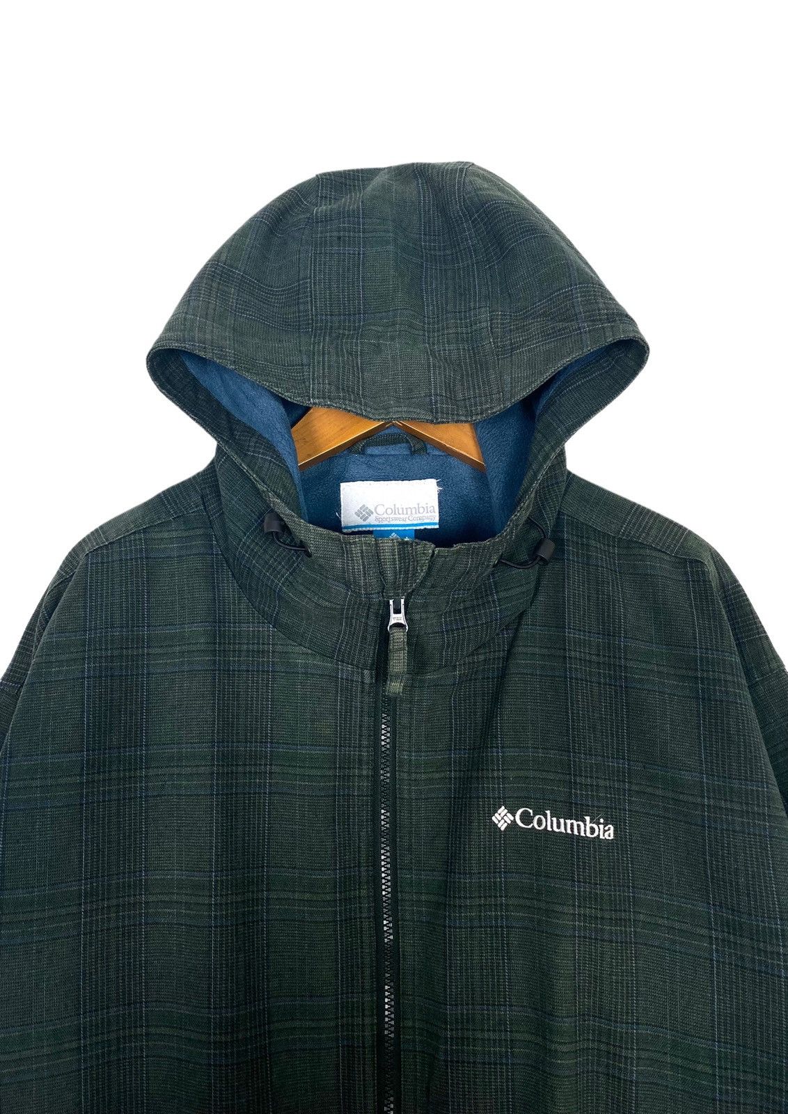 Columbia Rare‼️ Vintage Columbia Hoodie Workwear Check Pattern Size US XL / EU 56 / 4 - 3 Thumbnail