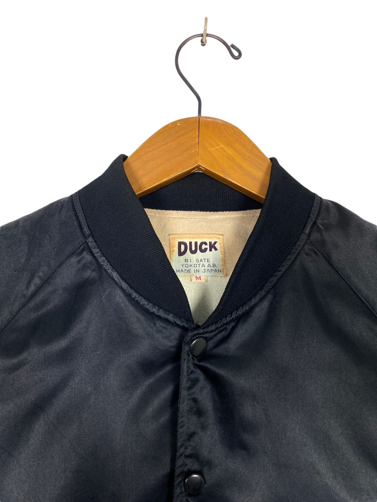 Japanese Brand Rare‼️ Vtg Duck Team Sprit Satin Bomber Jacket Made Japan Size US M / EU 48-50 / 2 - 4 Thumbnail