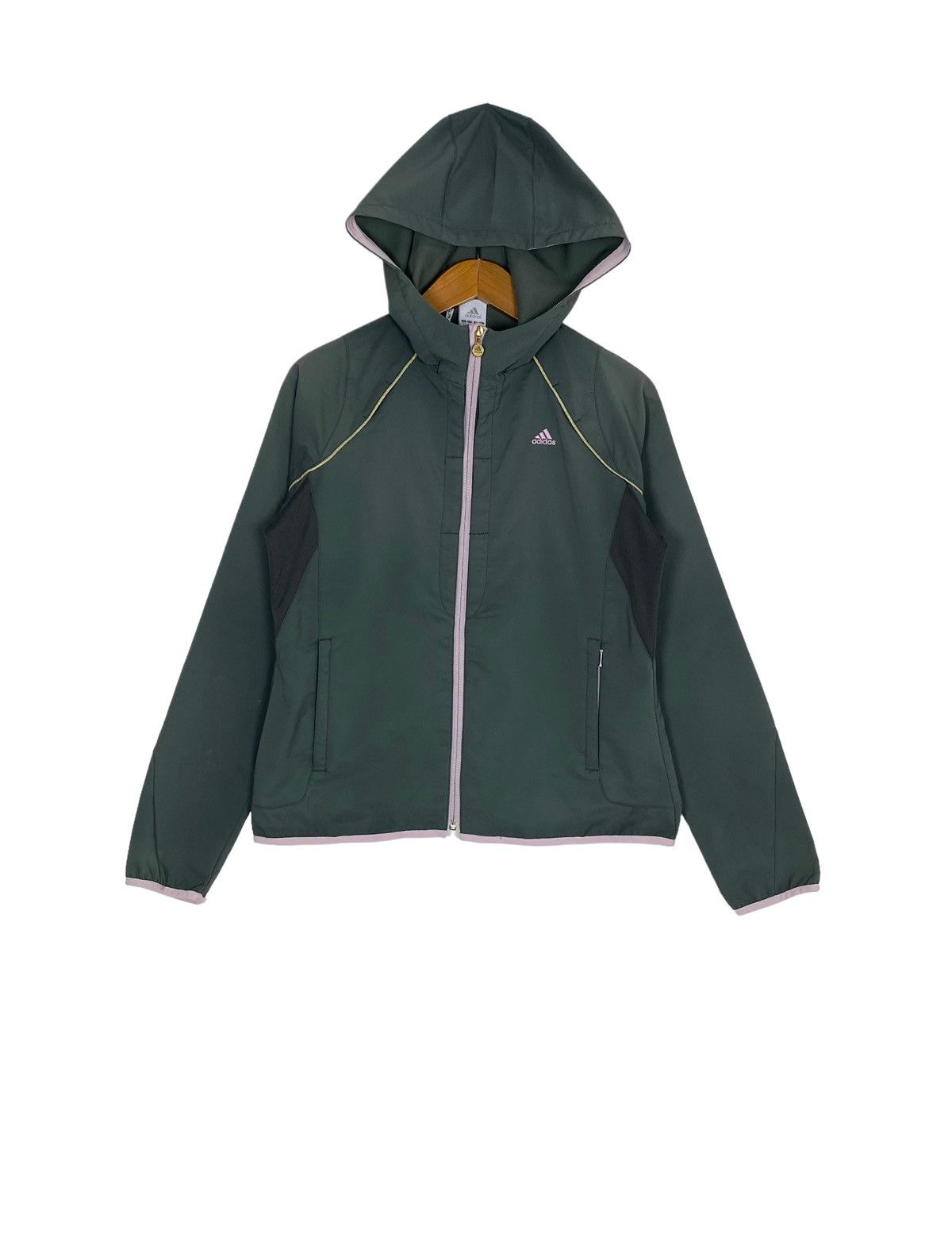 Adidas Rare‼️ Adidas Hoodie Embroidery Small Logo Jacket Size S / US 4 / IT 40 - 1 Thumbnail