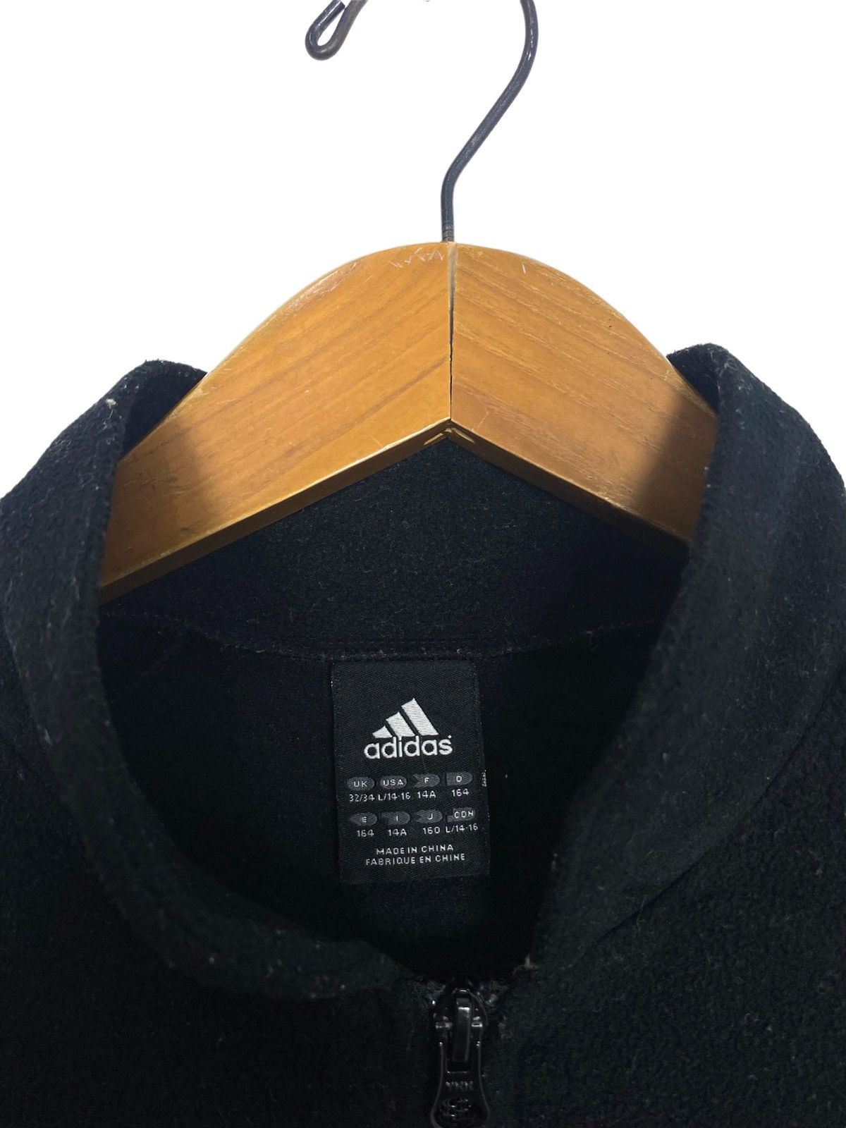 Adidas Rare‼️ Adidas Fleece Zipper Embroidery Small Logo Stripe Size US M / EU 48-50 / 2 - 3 Thumbnail