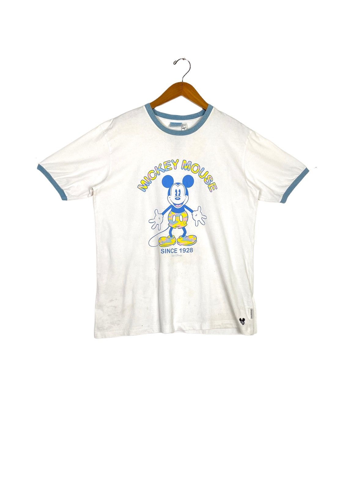 Disney Rare‼️ Vintage Mickey Mouse Ringer T-Shirt Big Logo Made Usa Size US XL / EU 56 / 4 - 1 Thumbnail