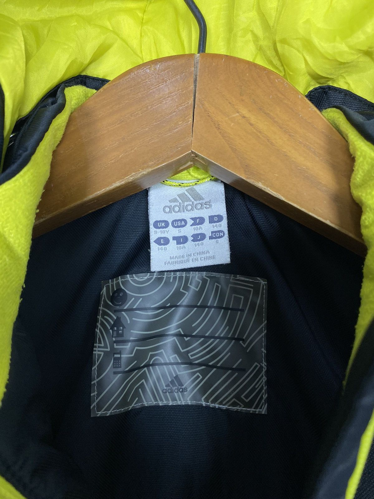 Adidas Rare‼️ Adidas Stripe Neon Hoodie For Kids Size US S / EU 44-46 / 1 - 4 Thumbnail
