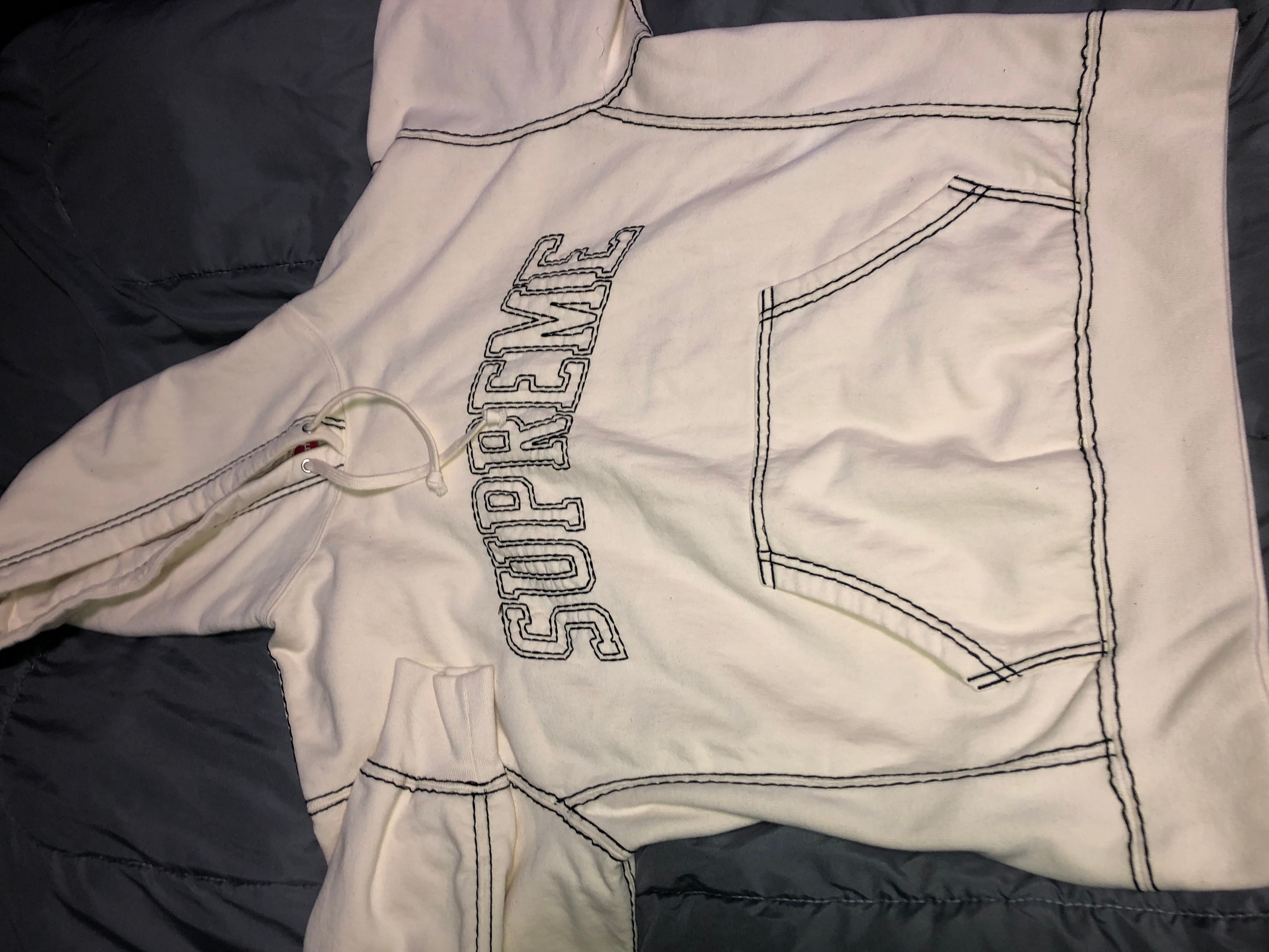 Supreme Supreme Big Stitch Hooded Sweatshirt Size US M / EU 48-50 / 2 - 1 Preview