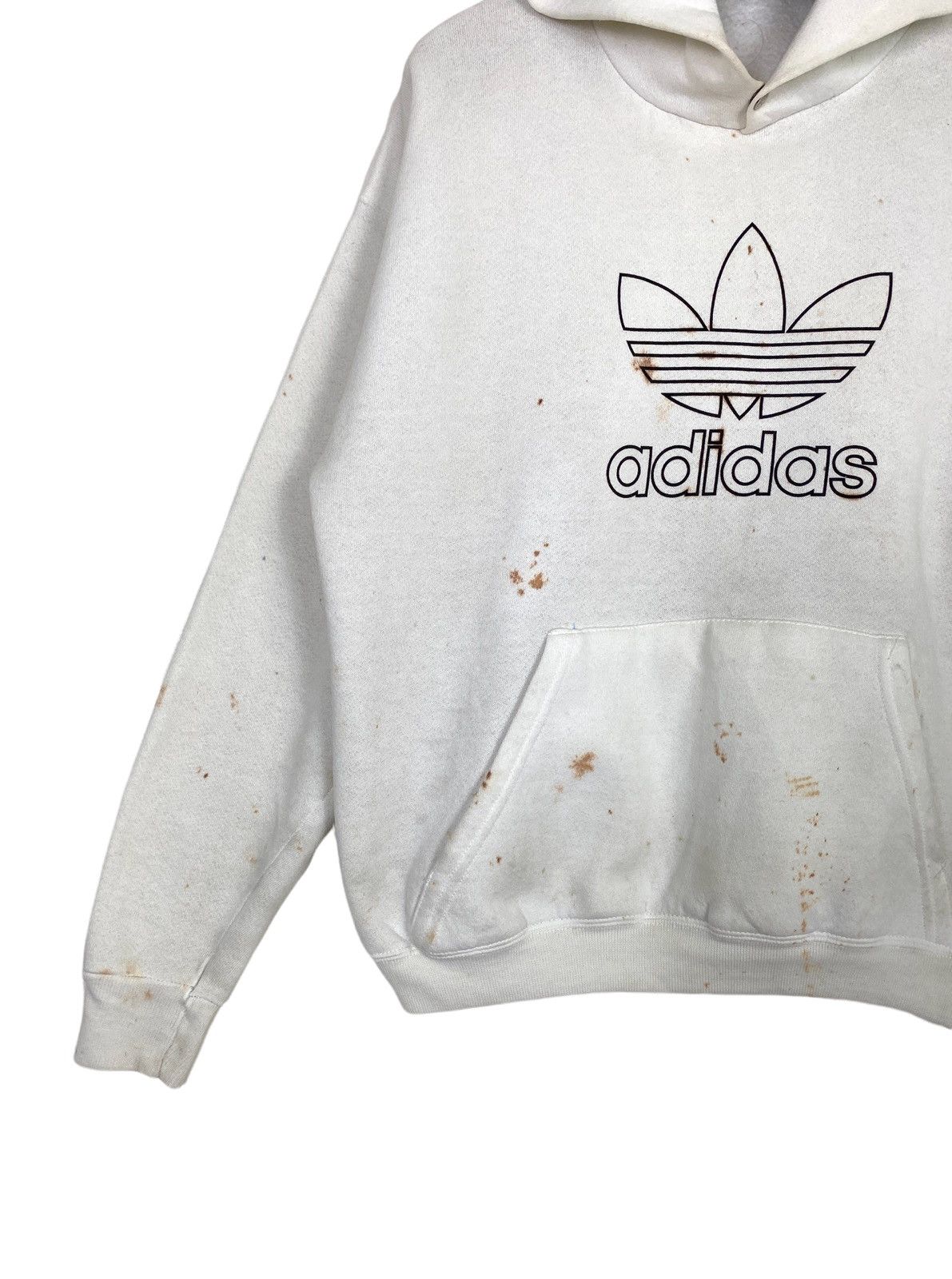 Adidas Rare‼️ Vintage Adidas Hoodie Big Logo Made in Usa (Women) Size ONE SIZE - 5 Thumbnail