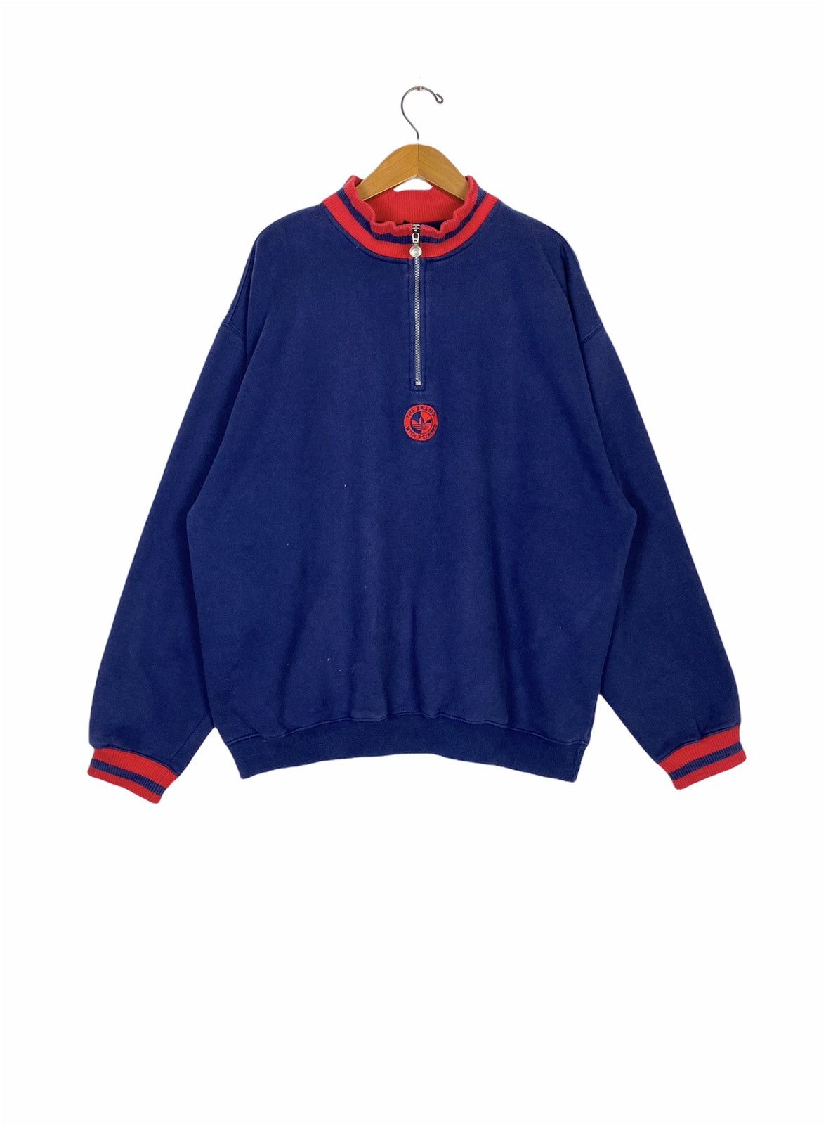 Adidas Vintage Adidas Sweatshirt Turtle Neck Extra Large Size Size US XL / EU 56 / 4 - 1 Thumbnail