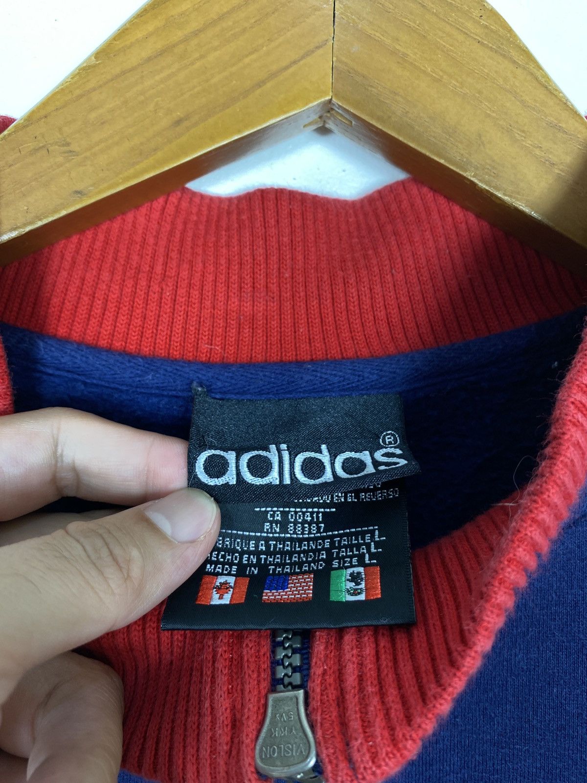 Adidas Vintage Adidas Sweatshirt Turtle Neck Extra Large Size Size US XL / EU 56 / 4 - 3 Thumbnail
