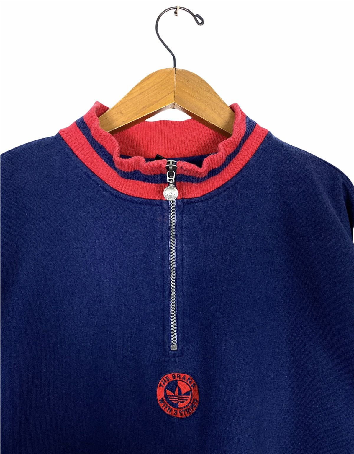 Adidas Vintage Adidas Sweatshirt Turtle Neck Extra Large Size Size US XL / EU 56 / 4 - 2 Thumbnail