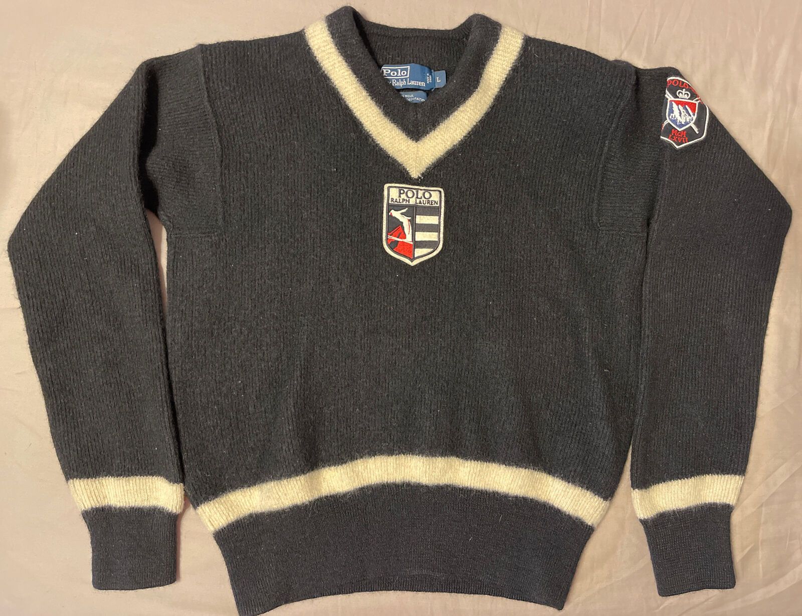 Polo Ralph Lauren Vintage Polo Ralph Lauren suicide Ski Sweater LARGE Size US L / EU 52-54 / 3 - 6 Thumbnail