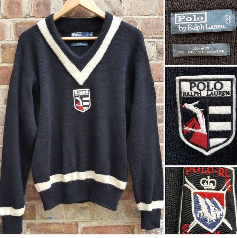 Polo Ralph Lauren Vintage Polo Ralph Lauren suicide Ski Sweater LARGE Size US L / EU 52-54 / 3 - 1 Thumbnail