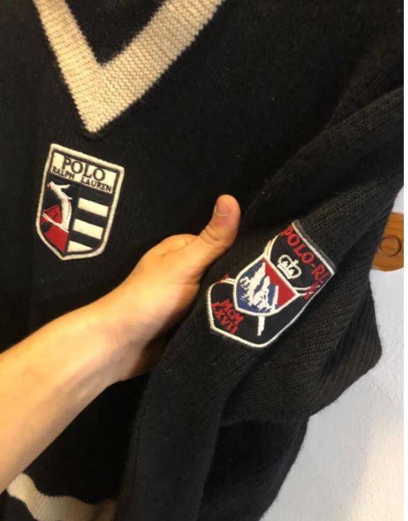 Polo Ralph Lauren Vintage Polo Ralph Lauren suicide Ski Sweater LARGE Size US L / EU 52-54 / 3 - 2 Thumbnail