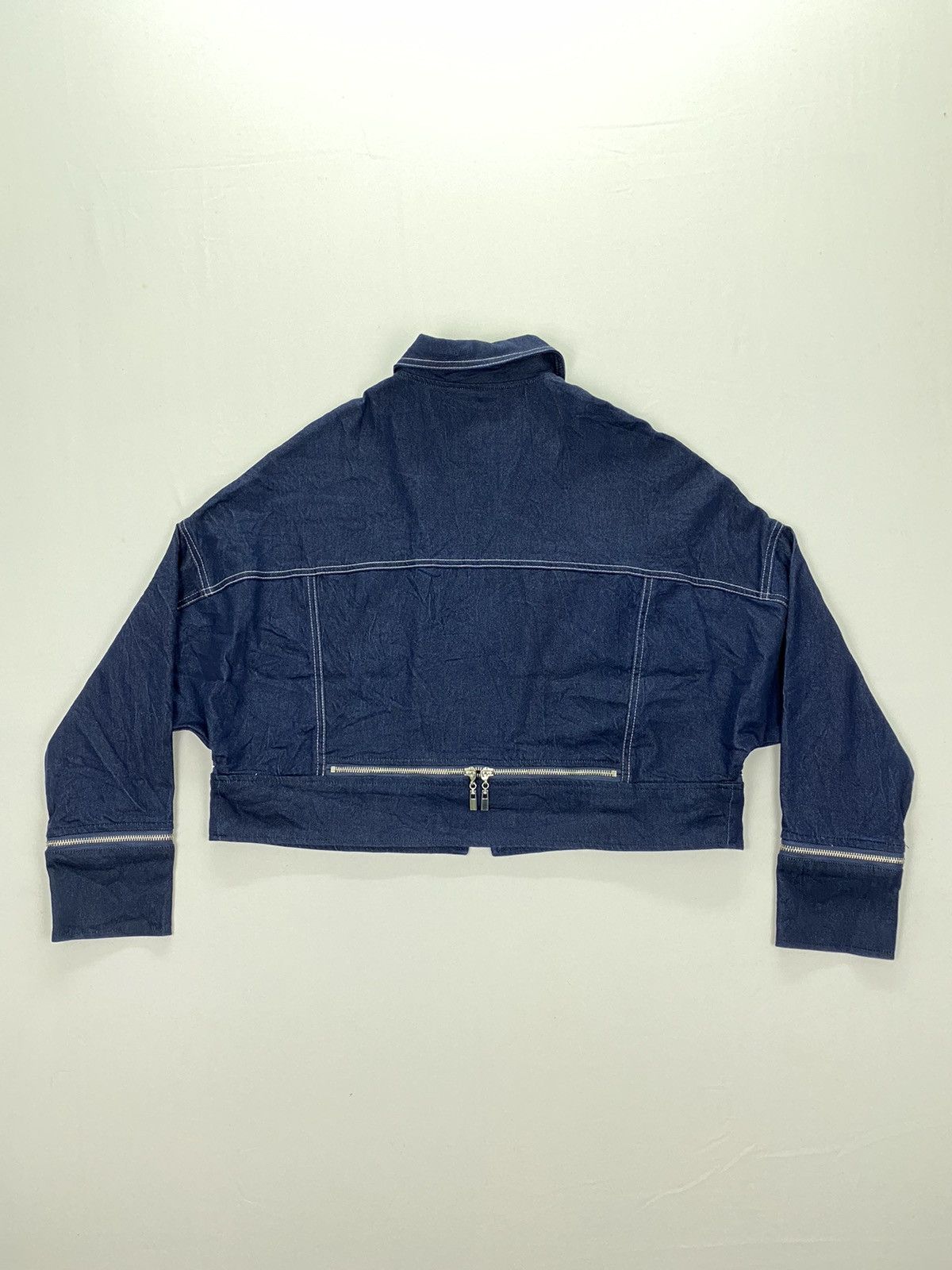 Japanese Brand S.Deer/Concept Zipper Cropped Jeans Jacket Size US M / EU 48-50 / 2 - 2 Thumbnail
