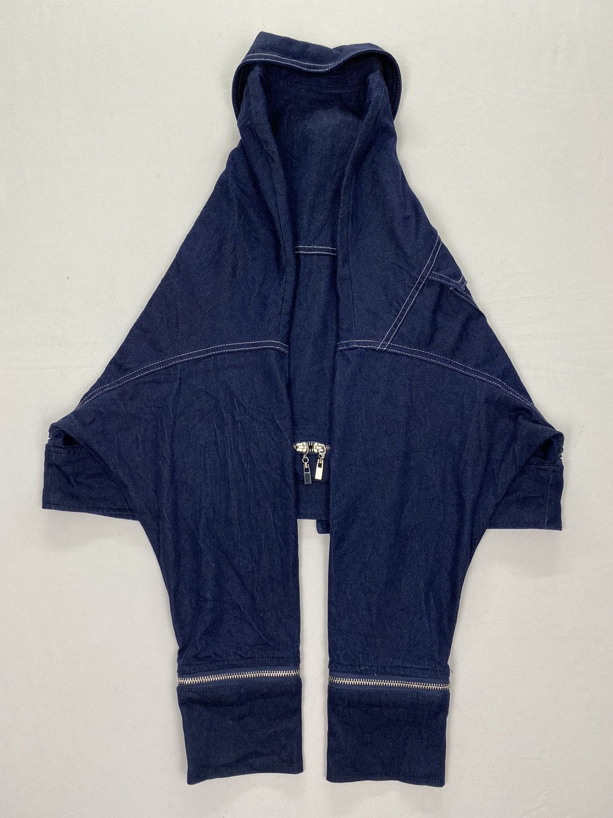 Japanese Brand S.Deer/Concept Zipper Cropped Jeans Jacket Size US M / EU 48-50 / 2 - 7 Thumbnail