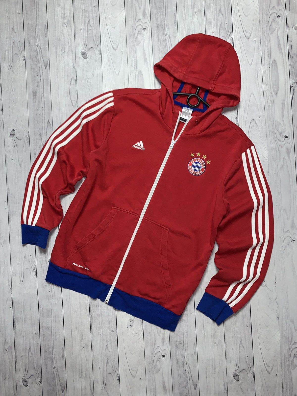 Vintage adidas Bayern Munich Zip hoodie size M