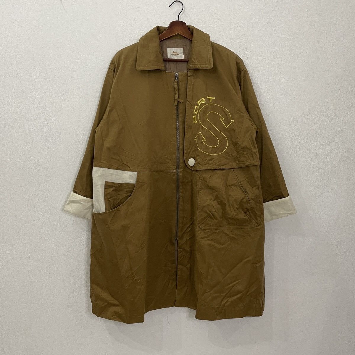 image of Archival Clothing x Lancel Vintage Lancel Zipper Ups Long Jacket in Brown, Men's (Size XL)