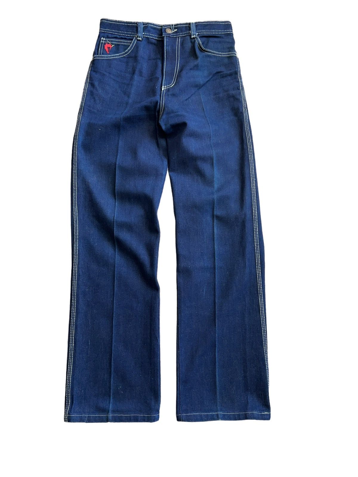 Vintage 80s Devils Embroidered Jeans