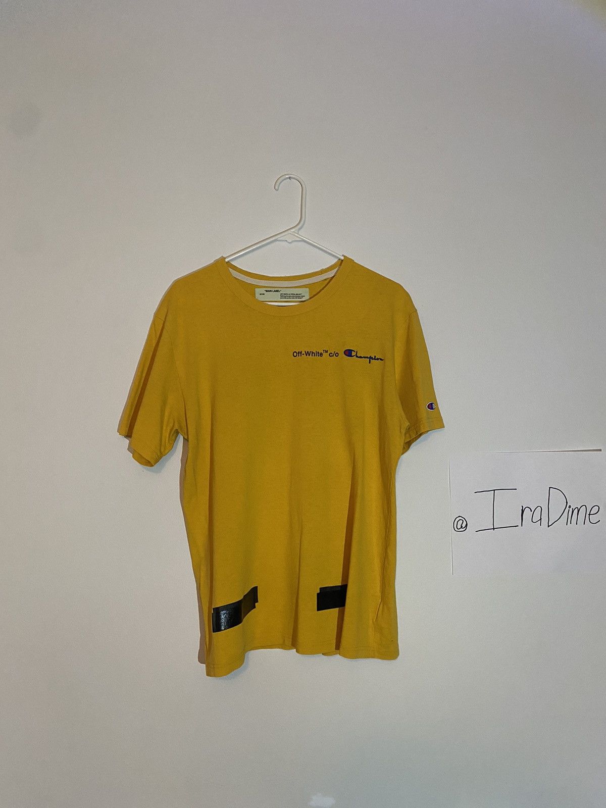 Off-White Off White x Champion Collab Tee Size US XS / EU 42 / 0 - 2 Thumbnail