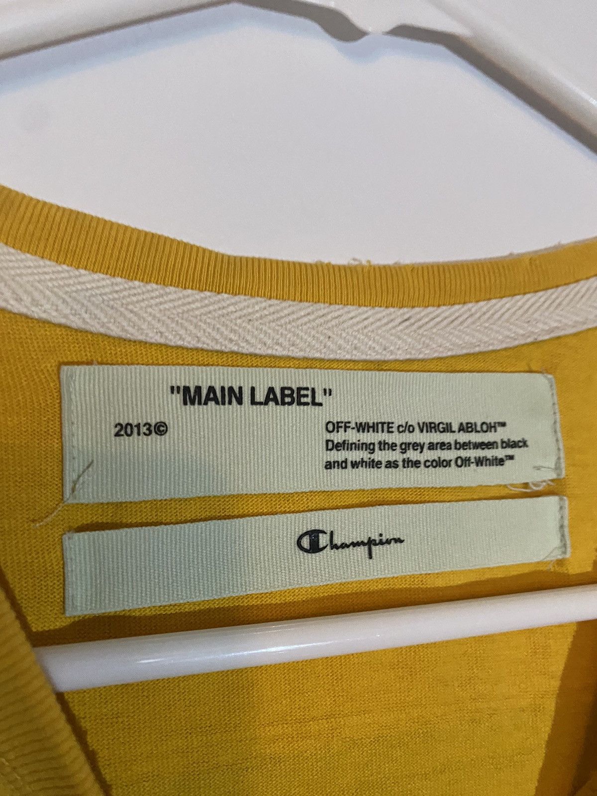 Off-White Off White x Champion Collab Tee Size US XS / EU 42 / 0 - 4 Thumbnail