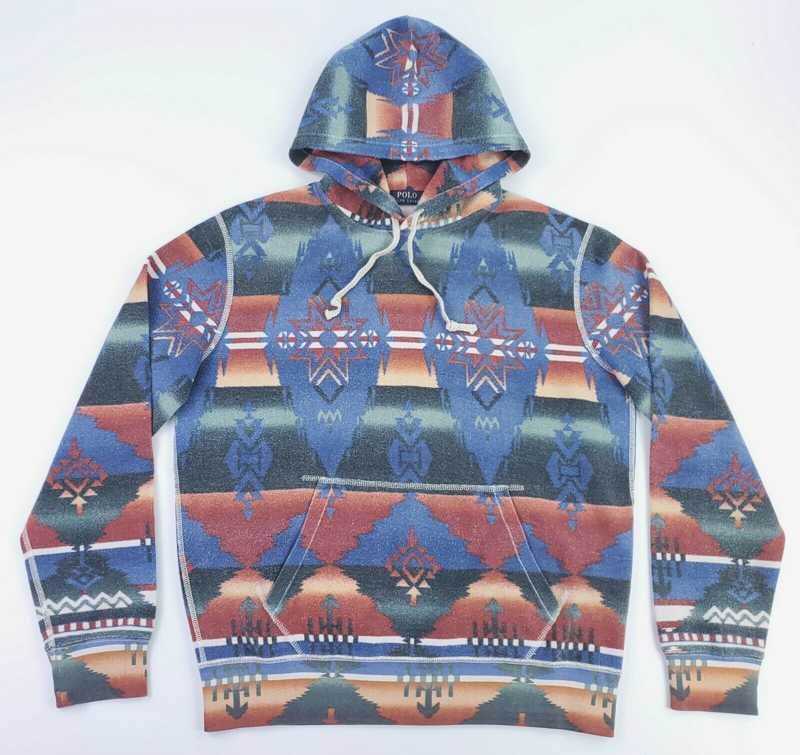 2024 Polo Ralph Lauren Southwest Aztec Hoodie Fleece Size XL