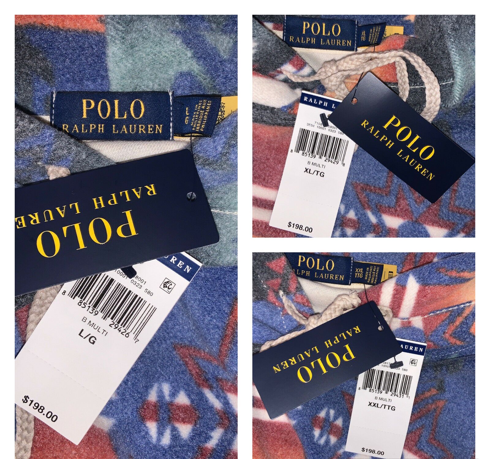 Polo Ralph Lauren Polo Ralph Lauren Aztec Southwestern Fleece Hoodie XXL Size US XXL / EU 58 / 5 - 4 Thumbnail