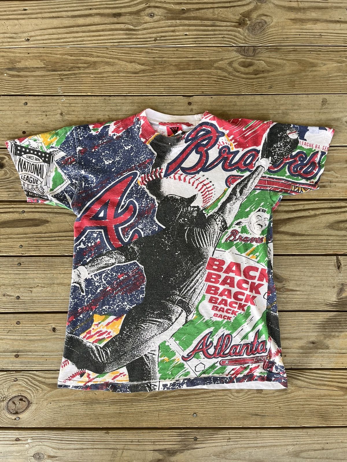 Vintage S Atlanta Braves 90s Single Stitch Shirt