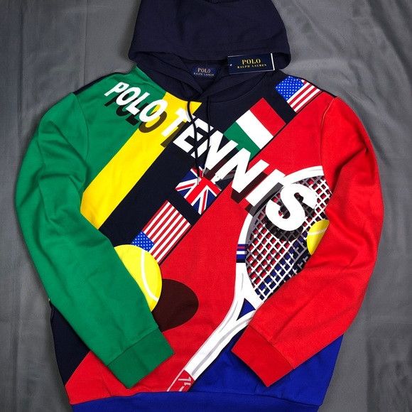 Polo Ralph Lauren Polo Ralph Lauren Tennis Wimbledon Double Knit Hoodie XL Size US XL / EU 56 / 4 - 7 Thumbnail