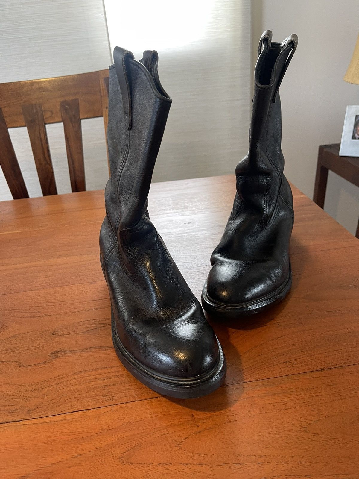 Red wing mens black boots 7.5 made in USA