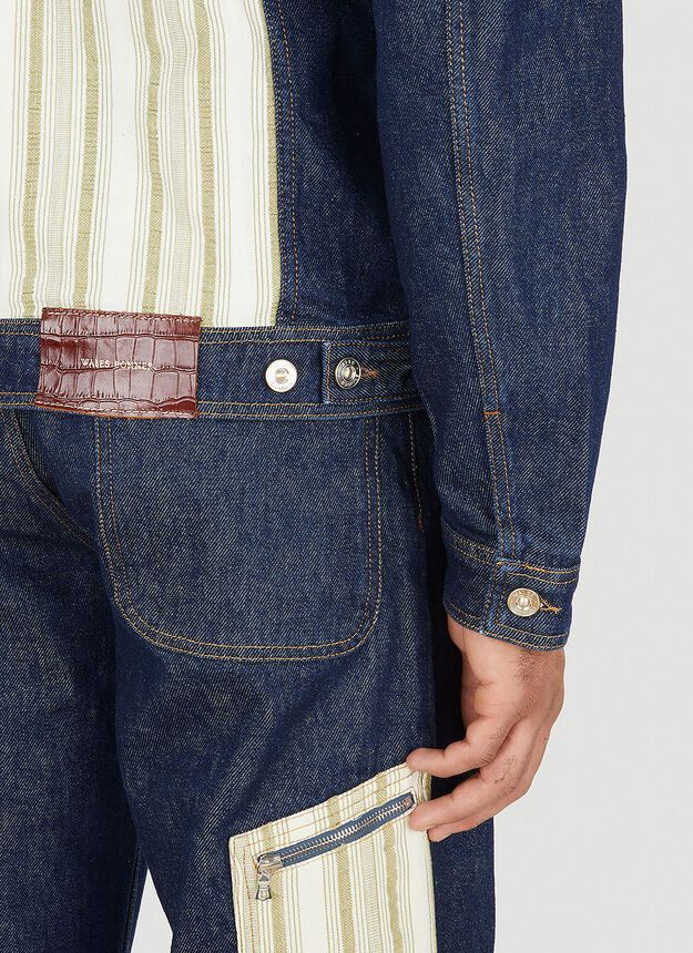 Wales Bonner BNWT AW22 WALES BONNER MILES DENIM JACKET 48 Size US M / EU 48-50 / 2 - 13 Thumbnail