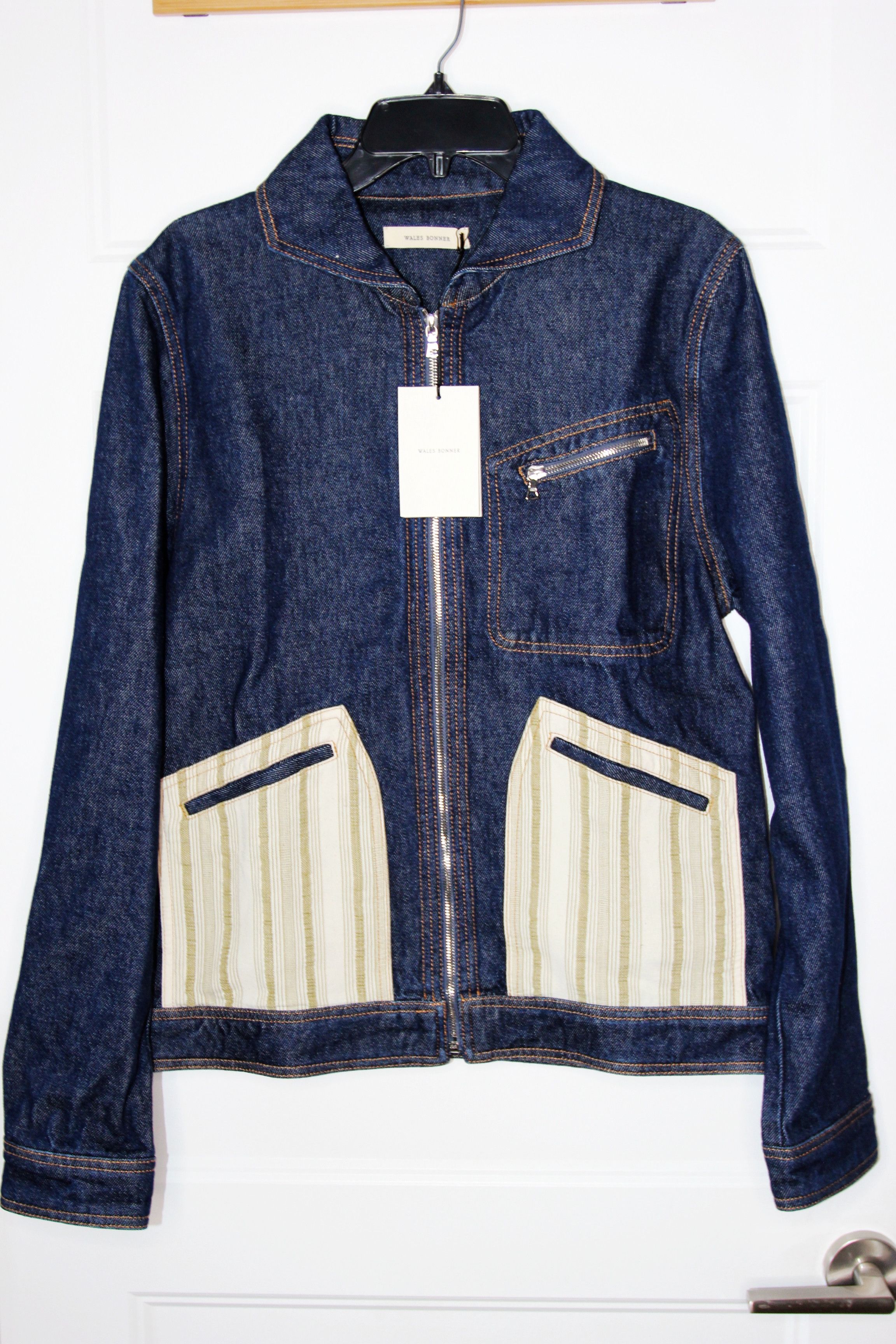 Wales Bonner BNWT AW22 WALES BONNER MILES DENIM JACKET 48 Size US M / EU 48-50 / 2 - 2 Thumbnail