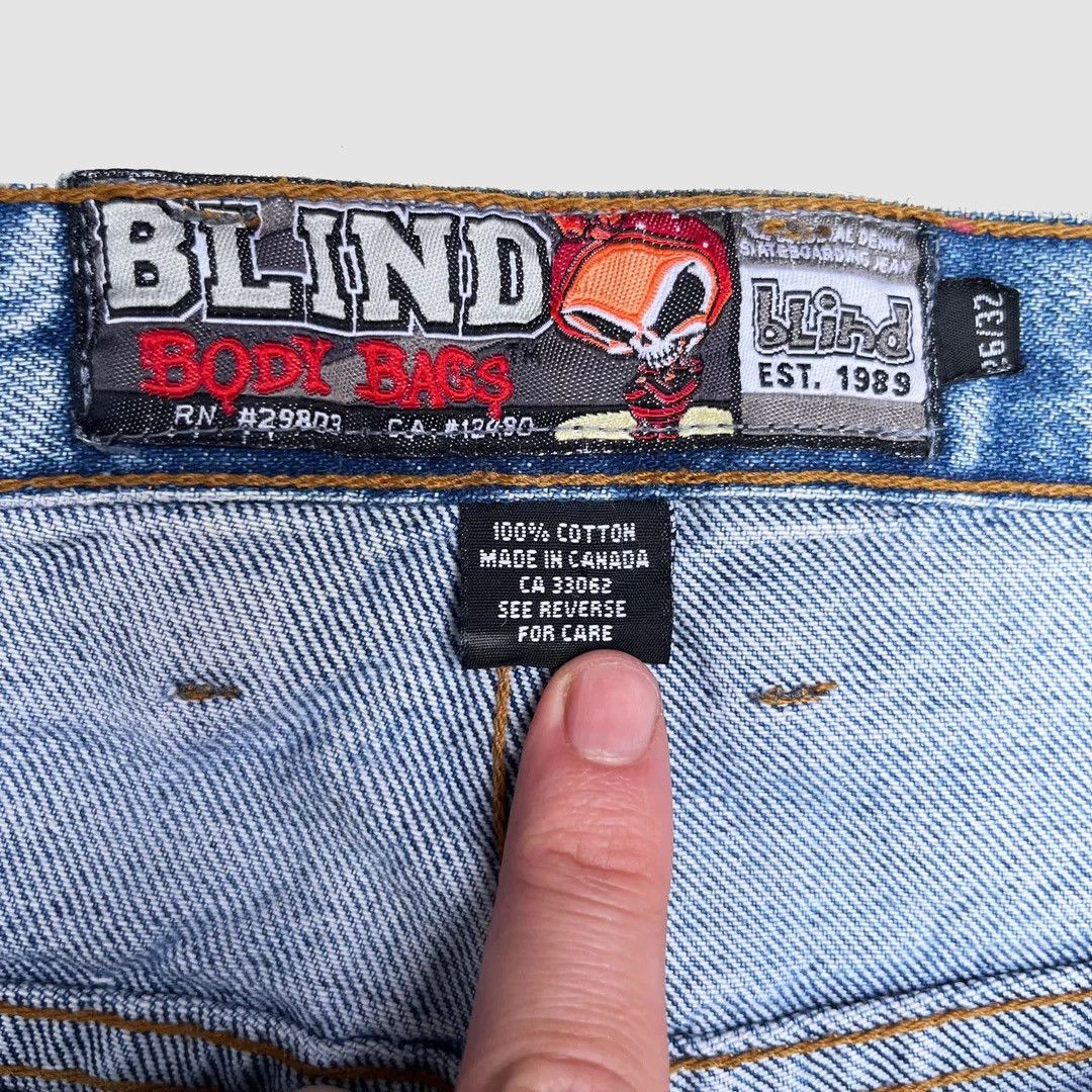 BLIND skateboards デニム 90年代USA製】初期 BLIND ブラインド デニム