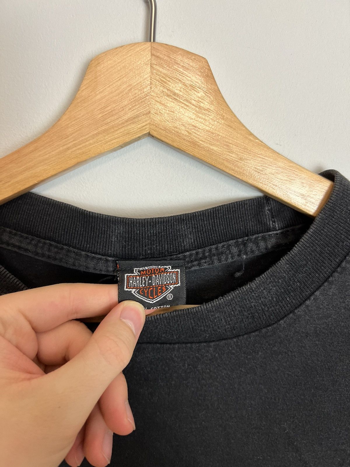 Harley Davidson Washed 00s Harley Davidson Motorcycles Bangkok Vintage Tee Size US L / EU 52-54 / 3 - 5 Thumbnail