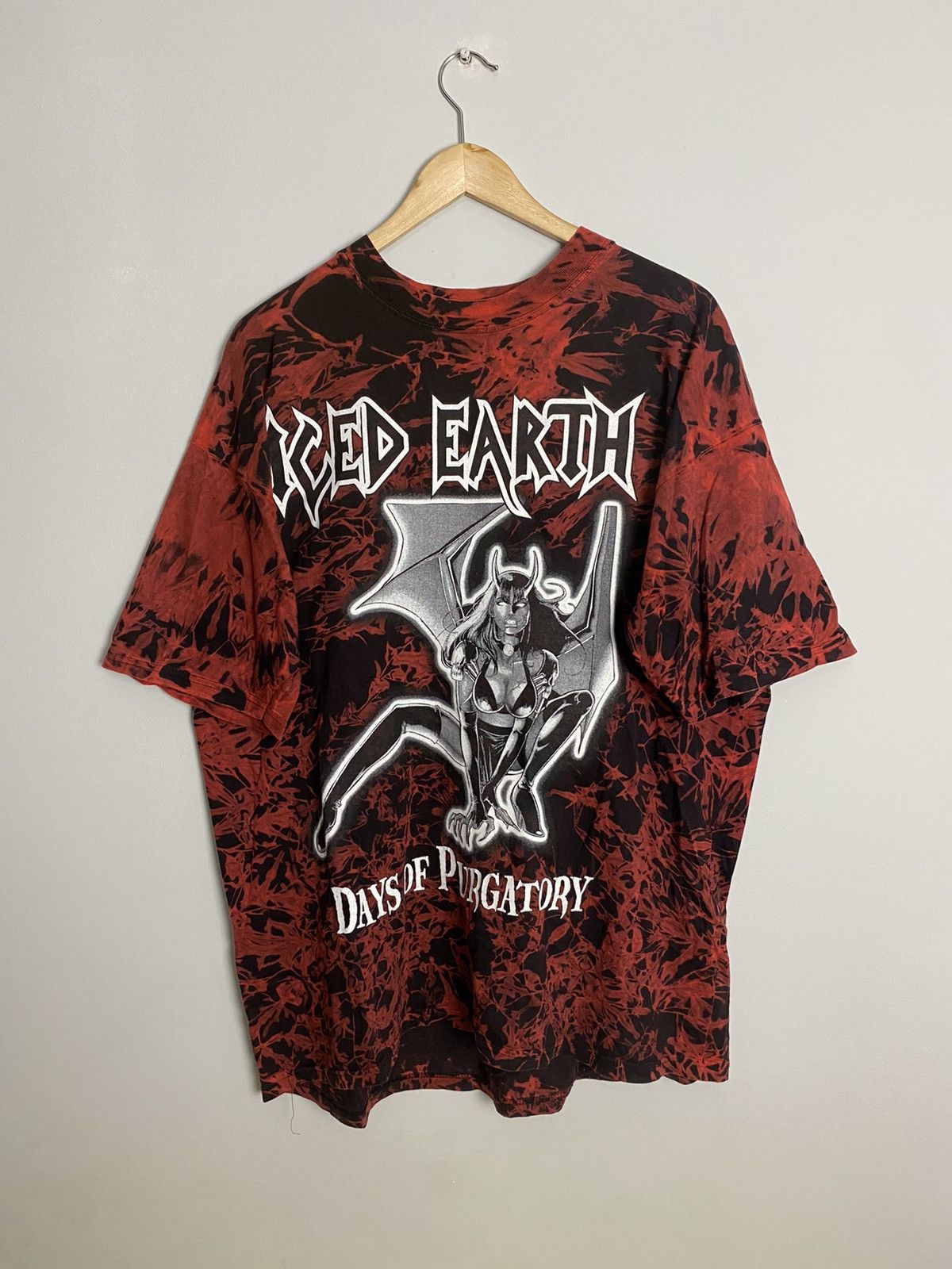 Band Tees Iced Earth 1997 Days Of Purgatory Vintage Metal Band Tee Size US XL / EU 56 / 4 - 1 Thumbnail
