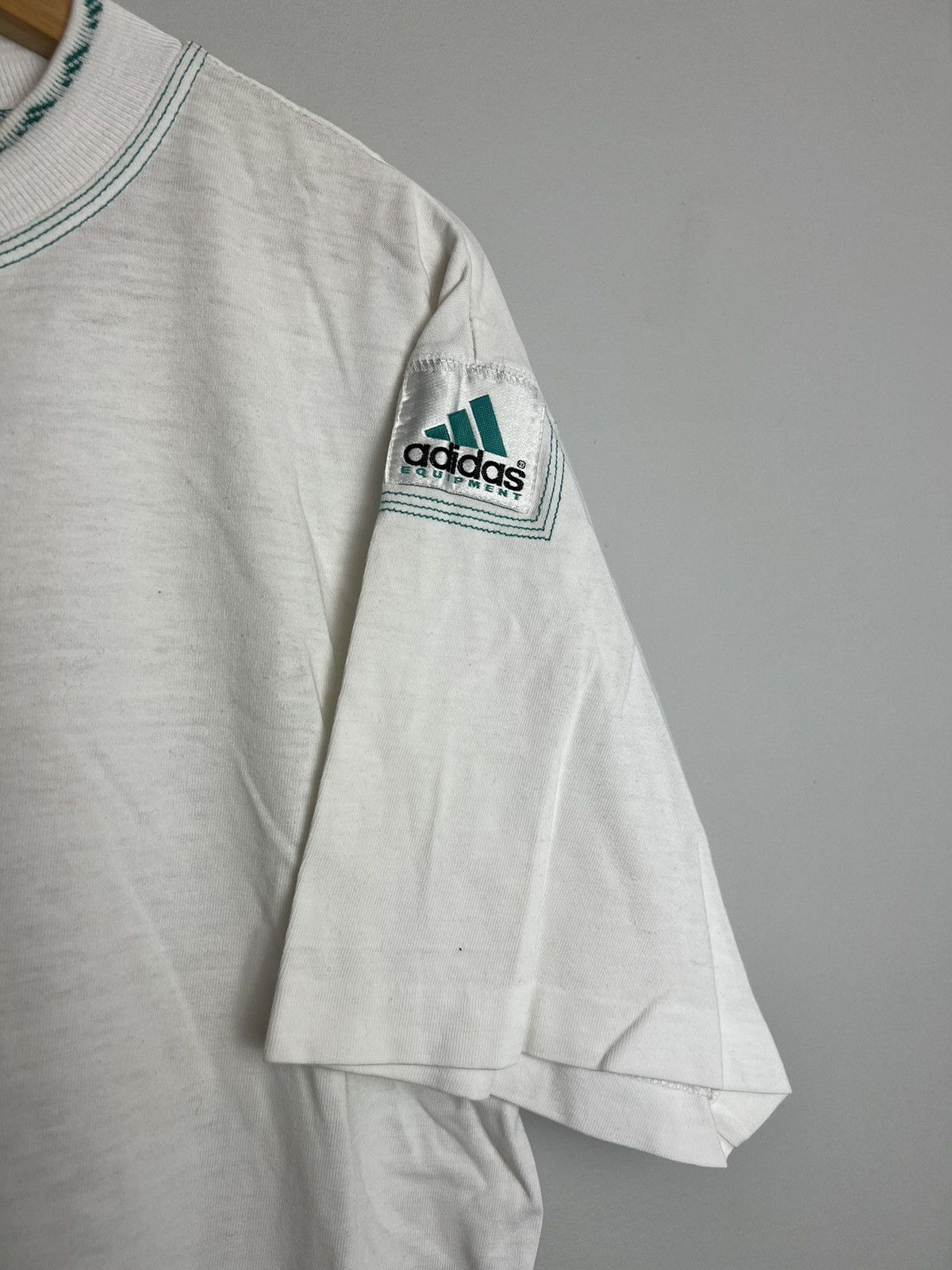 Adidas Rare Vintage 90s Adidas Equipment Logo Tshirt Hype Eqt Size US L / EU 52-54 / 3 - 3 Thumbnail