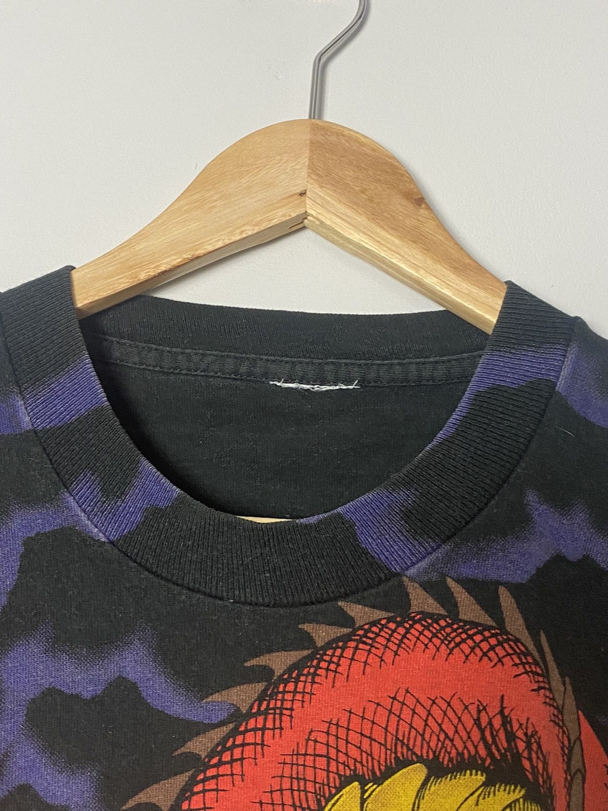 Liquid Blue VINTAGE 1993 LIQUID BLUE DRAGON DUEL ALL OVER PRINT TEE Size US XL / EU 56 / 4 - 3 Thumbnail