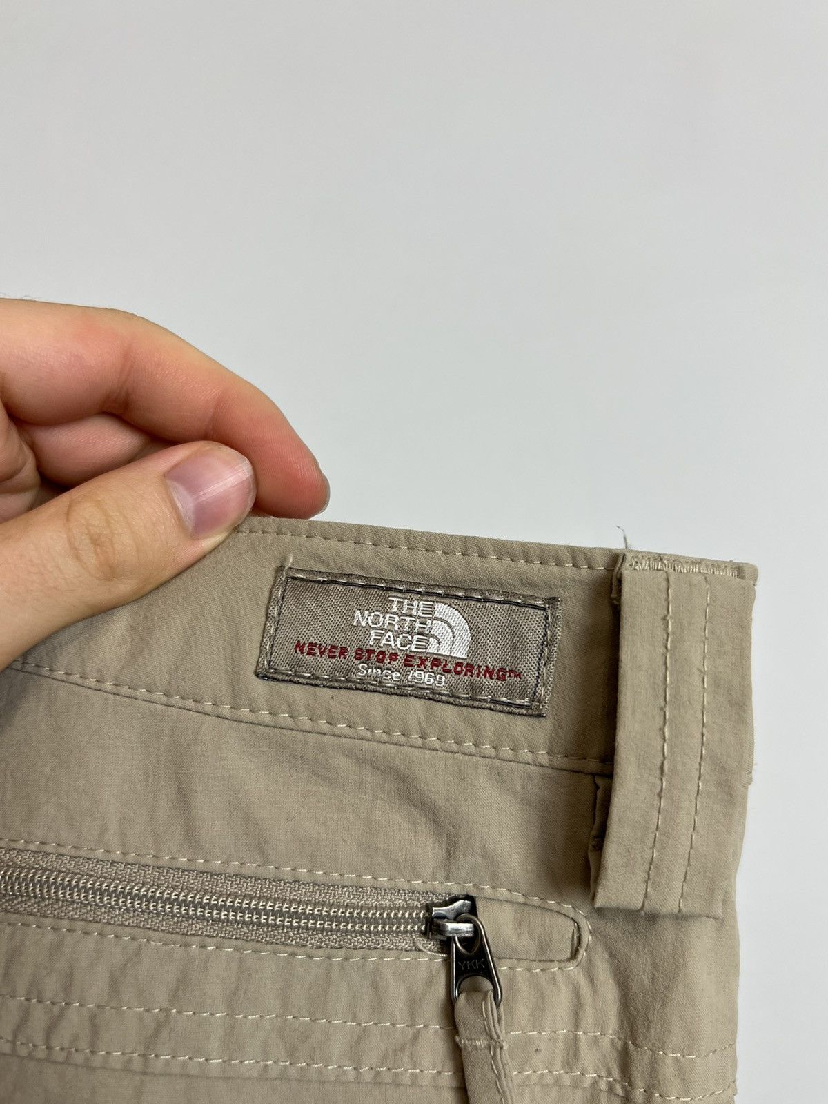 The North Face Rare Vintage Beige North Face Logo Pants Mountains Size US 34 / EU 50 - 5 Thumbnail