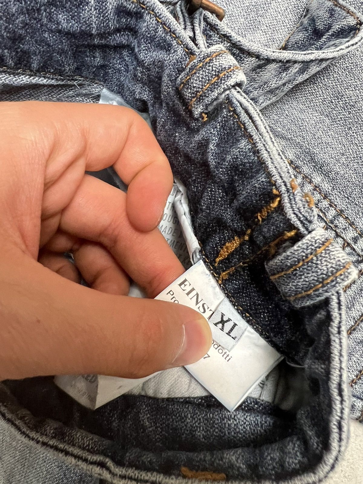 Absolut Joy Rare Absolut Joy Avant Garde Biker Denim Pants Balmain Vibe Size US 36 / EU 52 - 7 Thumbnail
