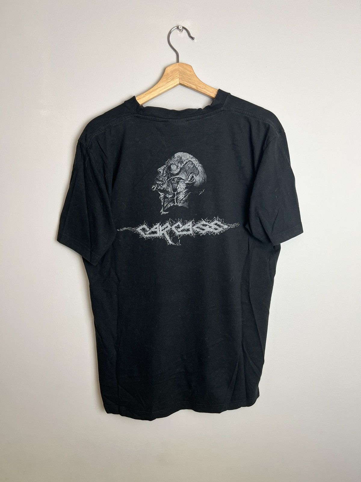 Band Tees Rare Vintage 90s Carcass Necroticism Death Metal Band Tshirt Size US L / EU 52-54 / 3 - 2 Thumbnail