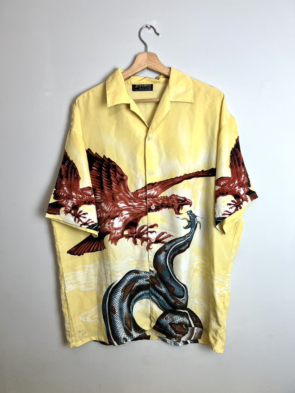 Japanese Brand Vintage Y2k Dragon Drip Button Up Rare Shirt Like Prada Hype Size US XXL / EU 58 / 5 - 1 Thumbnail