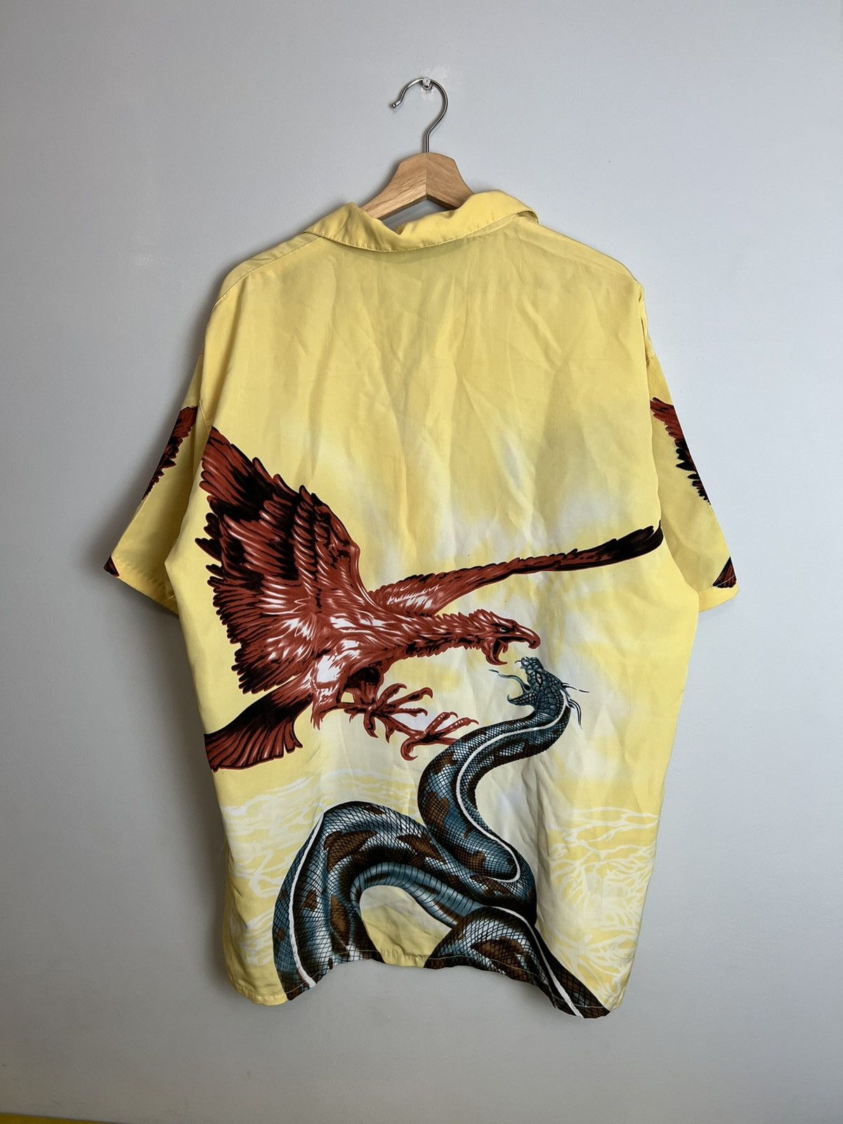 Japanese Brand Vintage Y2k Dragon Drip Button Up Rare Shirt Like Prada Hype Size US XXL / EU 58 / 5 - 2 Thumbnail
