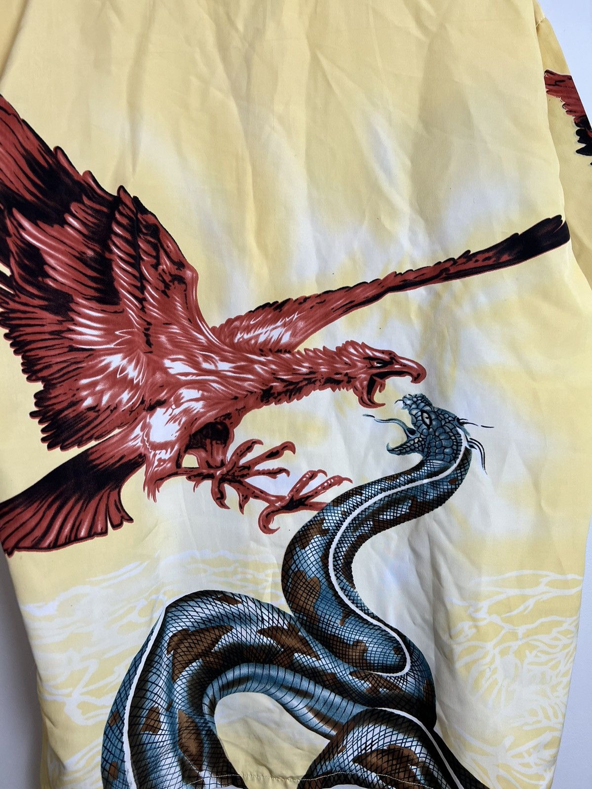 Japanese Brand Vintage Y2k Dragon Drip Button Up Rare Shirt Like Prada Hype Size US XXL / EU 58 / 5 - 6 Thumbnail
